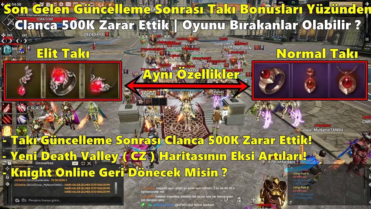 DomenicoWacco - Güncelleme Sonrası Takılardan 500 Bin TL Zarar Ettiklerini Açıklıyor! | Rise Online