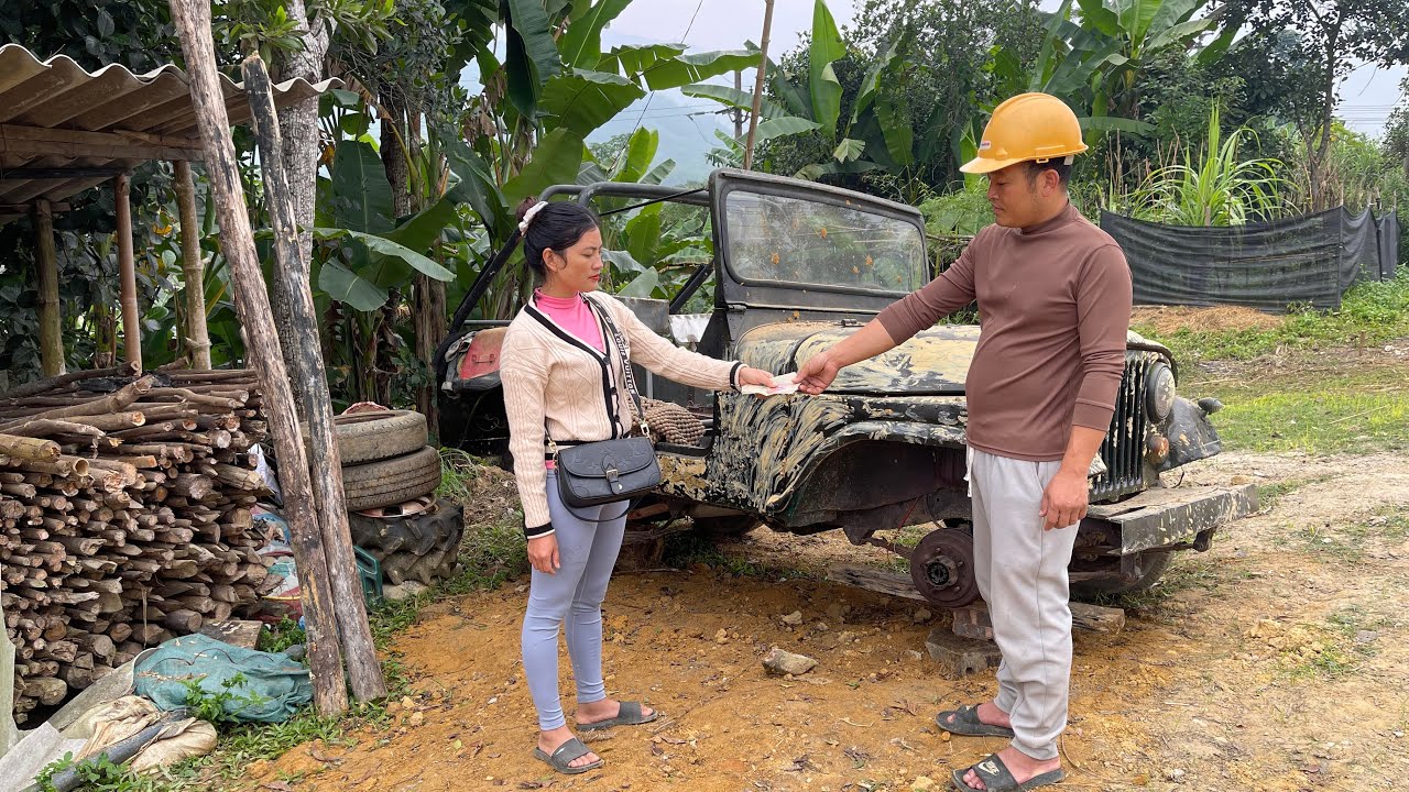 Genius girl restores Jeep USA abandoned by previous owner for about 60 years