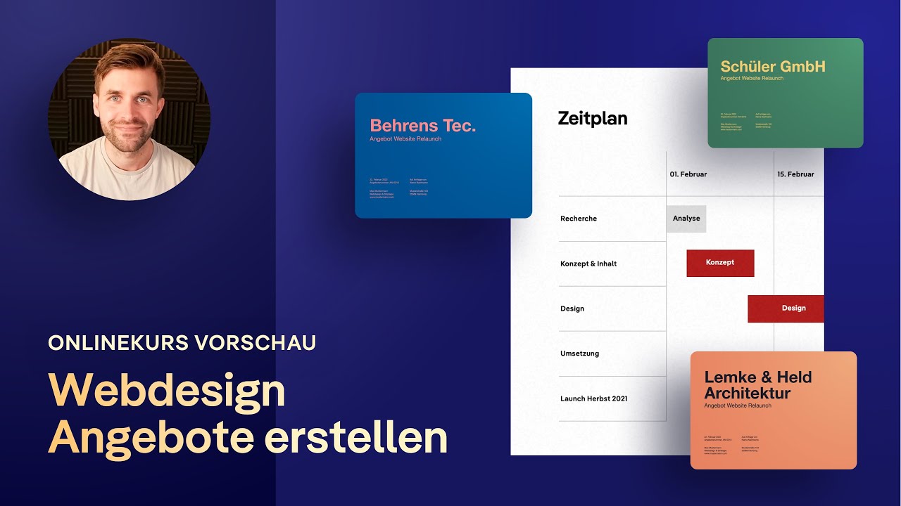 Webdesign Angebote erstellen &ndash; Kurs Vorschau