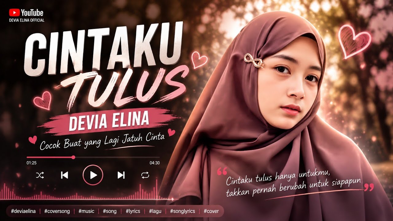 CINTAKU TULUS - Cover Devia Elina | Cocok Buat yang Lagi Jatuh Cinta #deviaelina ##music #lagu