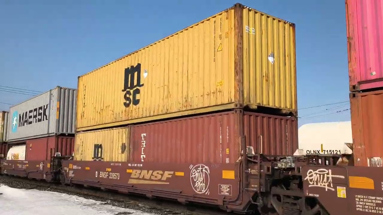 Very Long And Heavy CSX Train With DPU