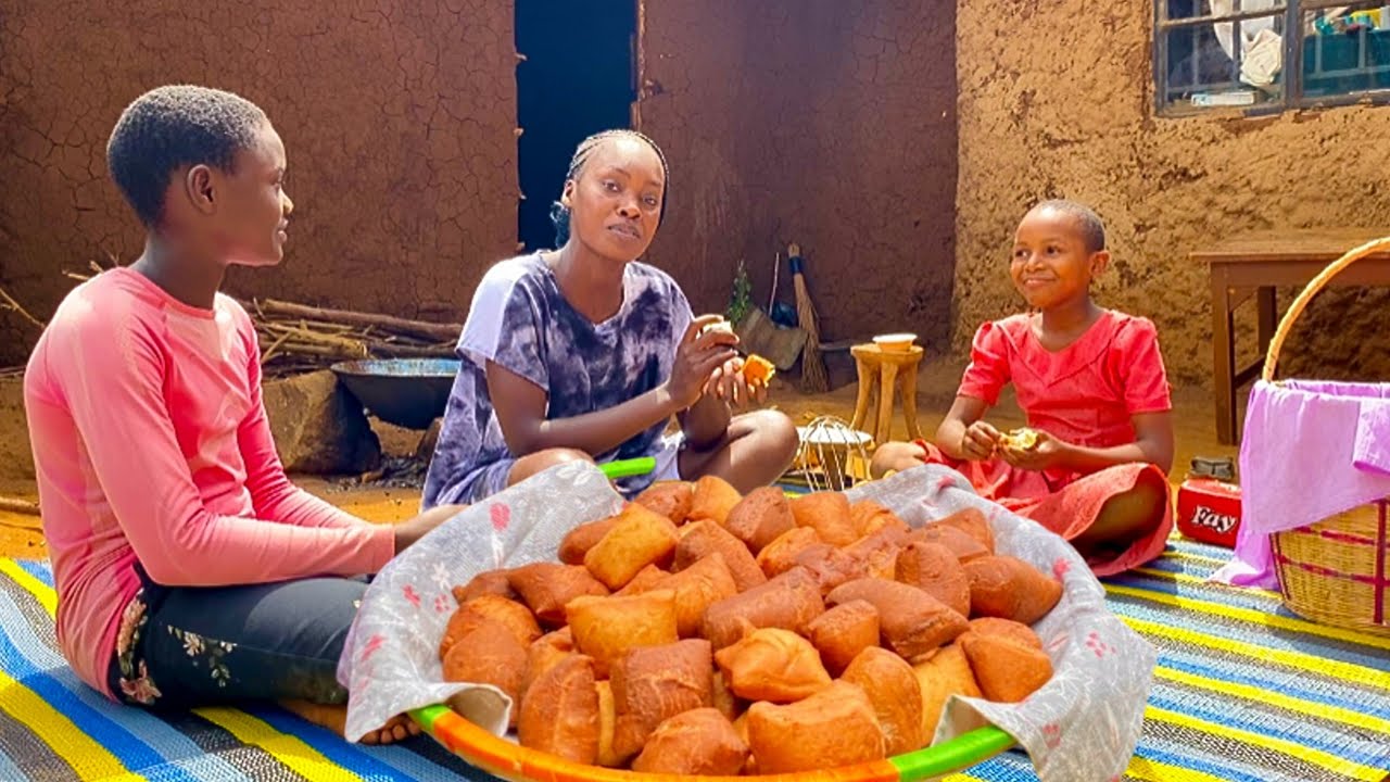 Authentic and Soft Lemon Mandazi Recipe with Spiced Black Tea for my African Village Family