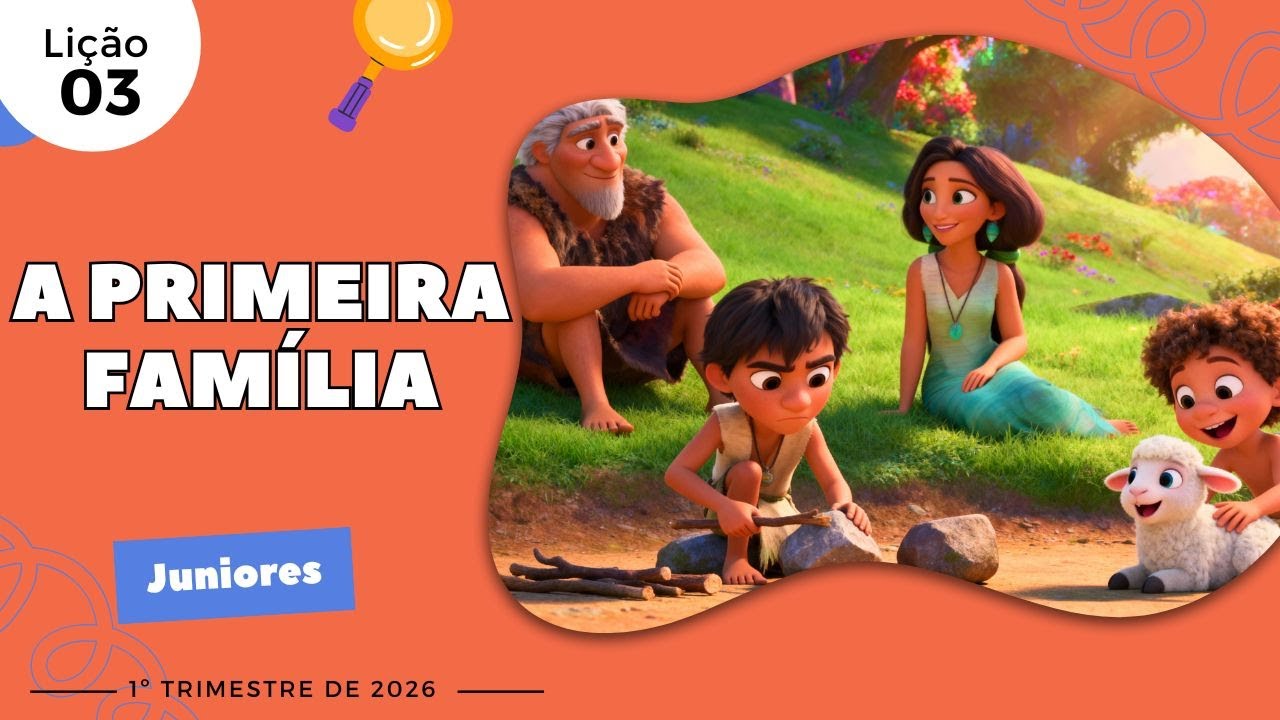 EBD Lição 3 - Juniores | A Primeira Família (9 e 10 anos) 1ºTrimestre 2026