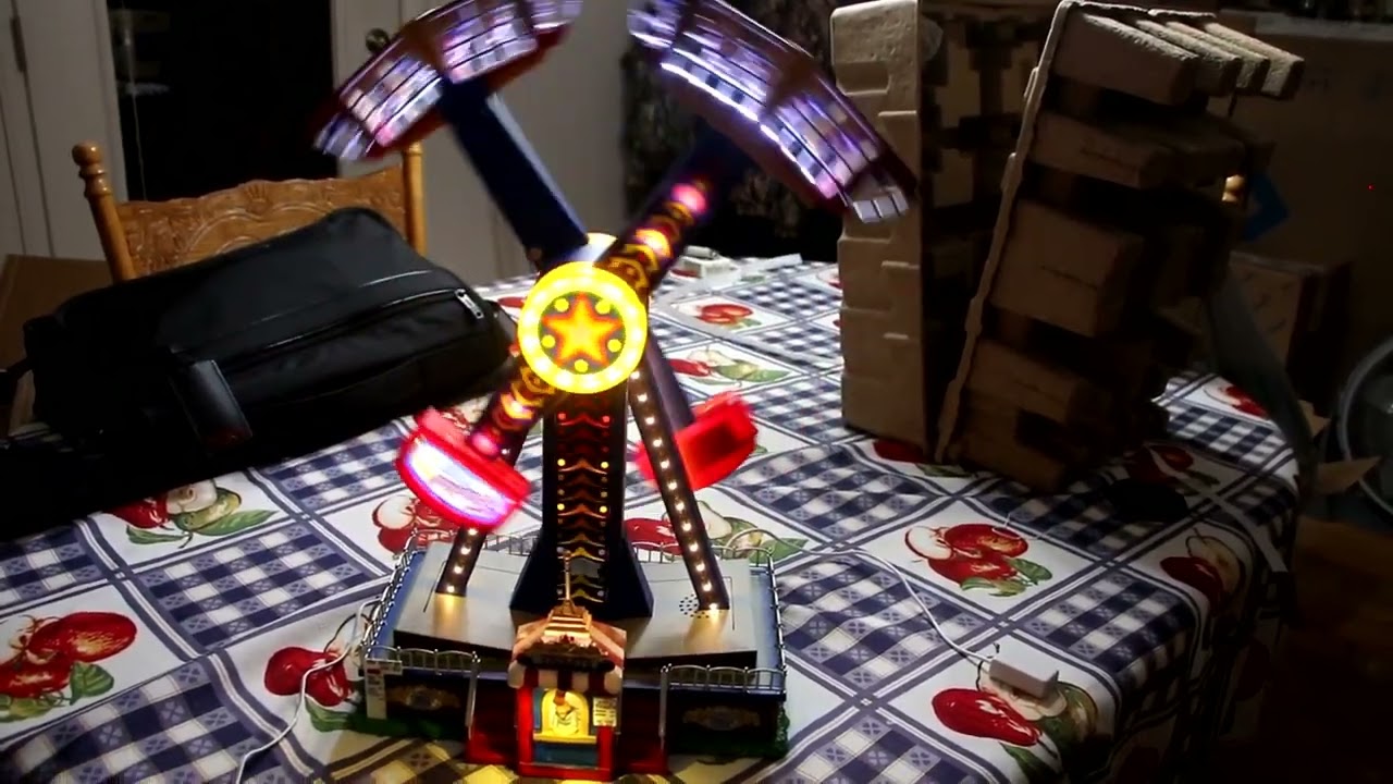 Lemax Animated Fireball Frenzy Carnival Ride Christmas Decoration New For 2025!