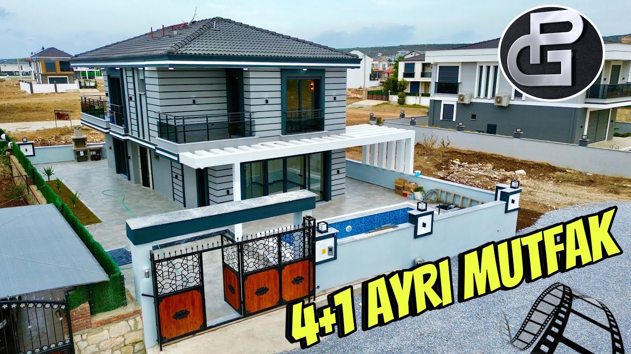 DİDİM EFELER MAHALLESİNDE 300 mt ARSA İÇERİSİNDE 4+1 AYRI MUTFAK SIFIR HAVUZLU VİLLA