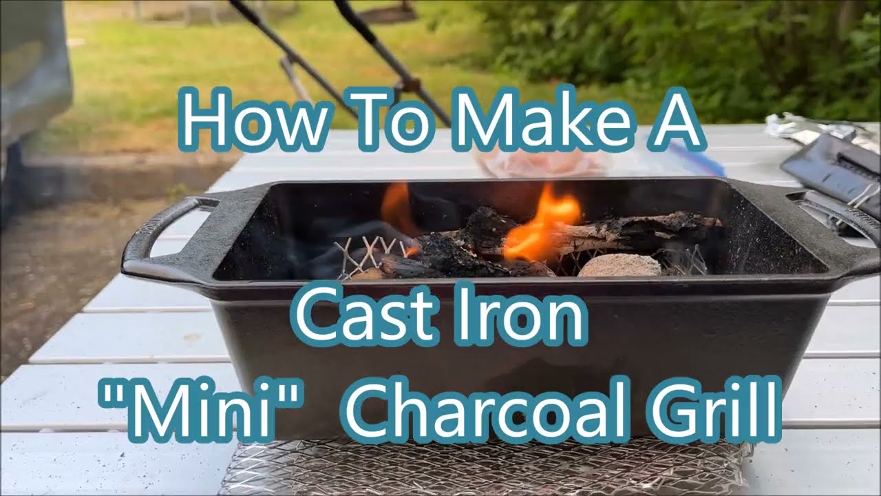 DIY Mini BBQ Grill -  Solo Camper Vanlife Cooking