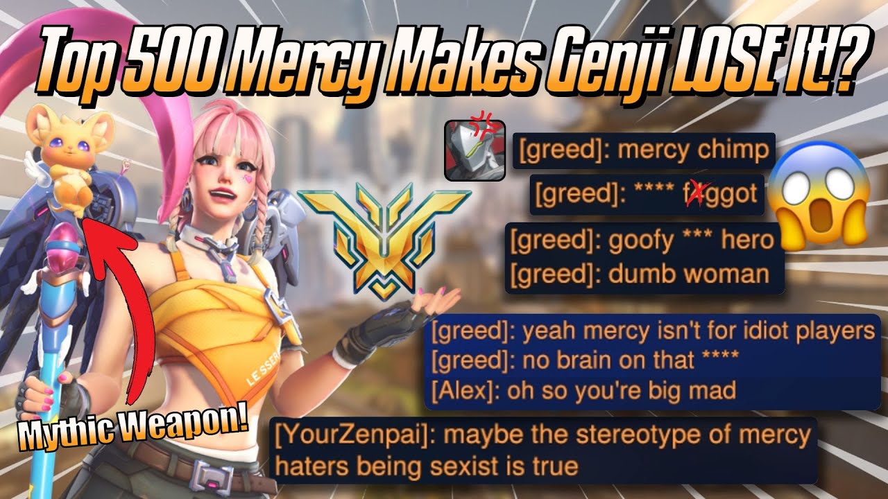 Top 500 Mercy Makes Genji LOSE It! 😱 - Top 500 Mercy Gameplay & Commentary - Overwatch 2 (Season 16)