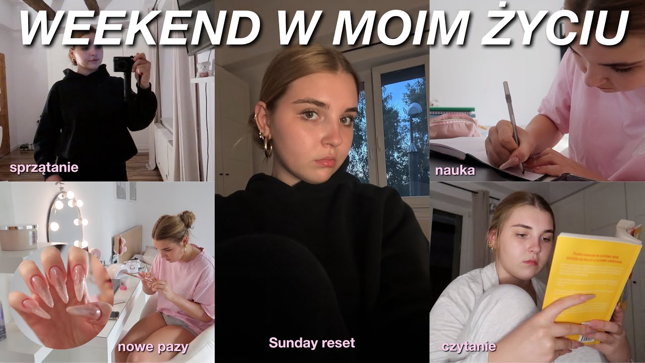 WEEKEND W MOIM ŻYCIU | paznokcie, sprzątanie, sunday reset, czytanie i więcej