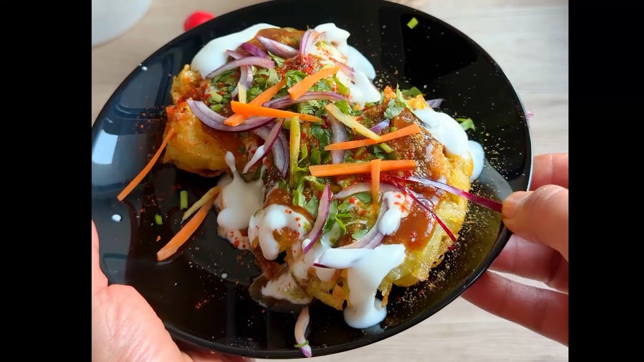 Super Crispy Stuffed Aloo Lachha Tikki with chana dal Stuffing | #indianstreetfood #alootikki #viral