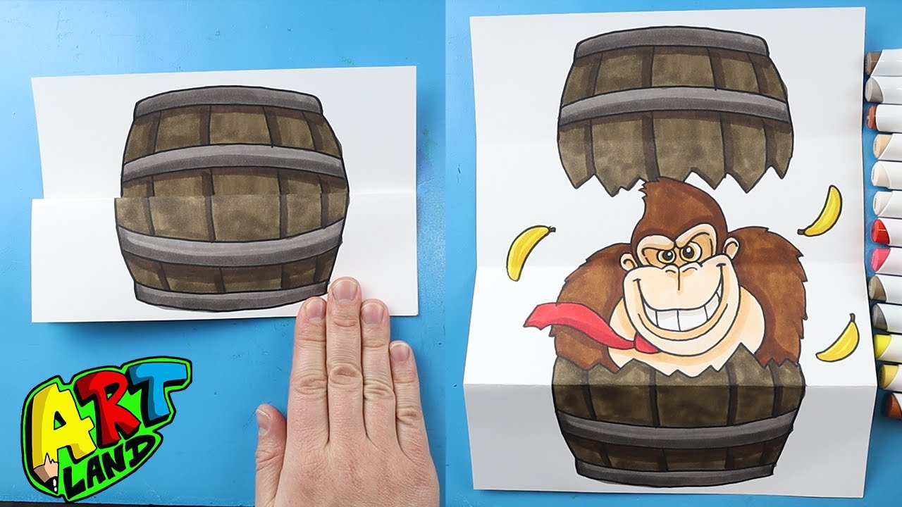 How to Draw a Donkey Kong Surprise Fold