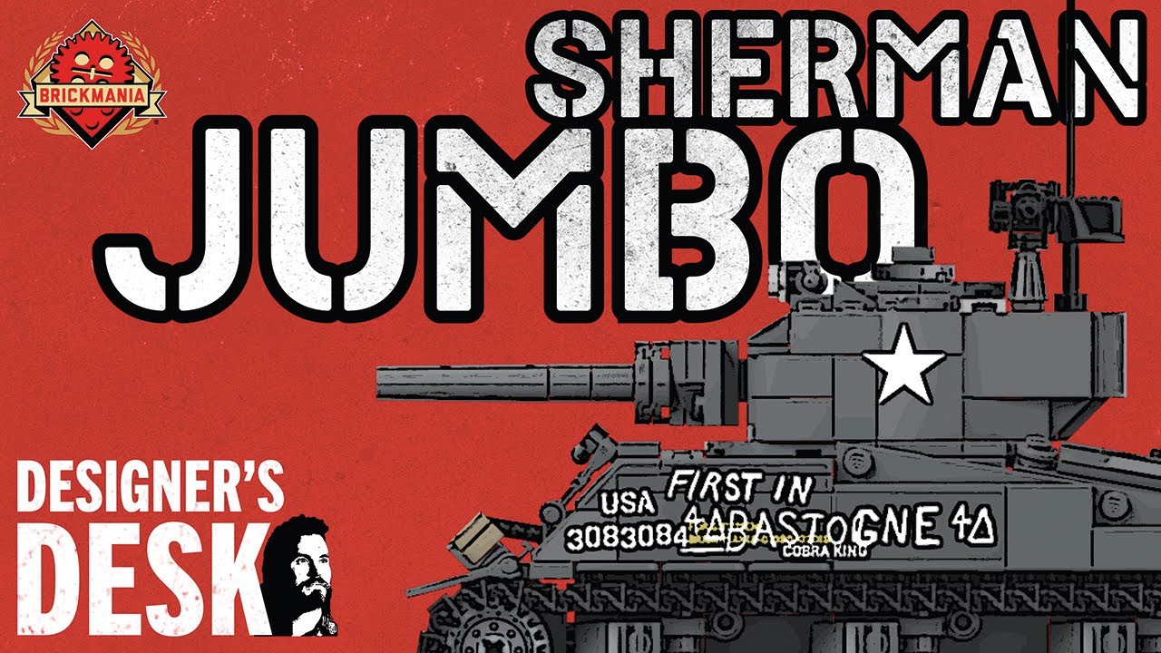M4A3E2 Sherman Jumbo WWII Heavy Assault Tank - Custom Military Lego - At The Designer’s Desk