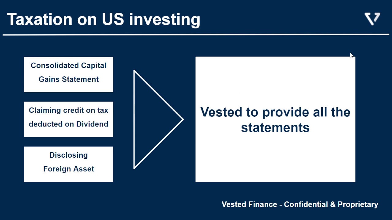 Vested - Taxation on US investing for investors resident in India
