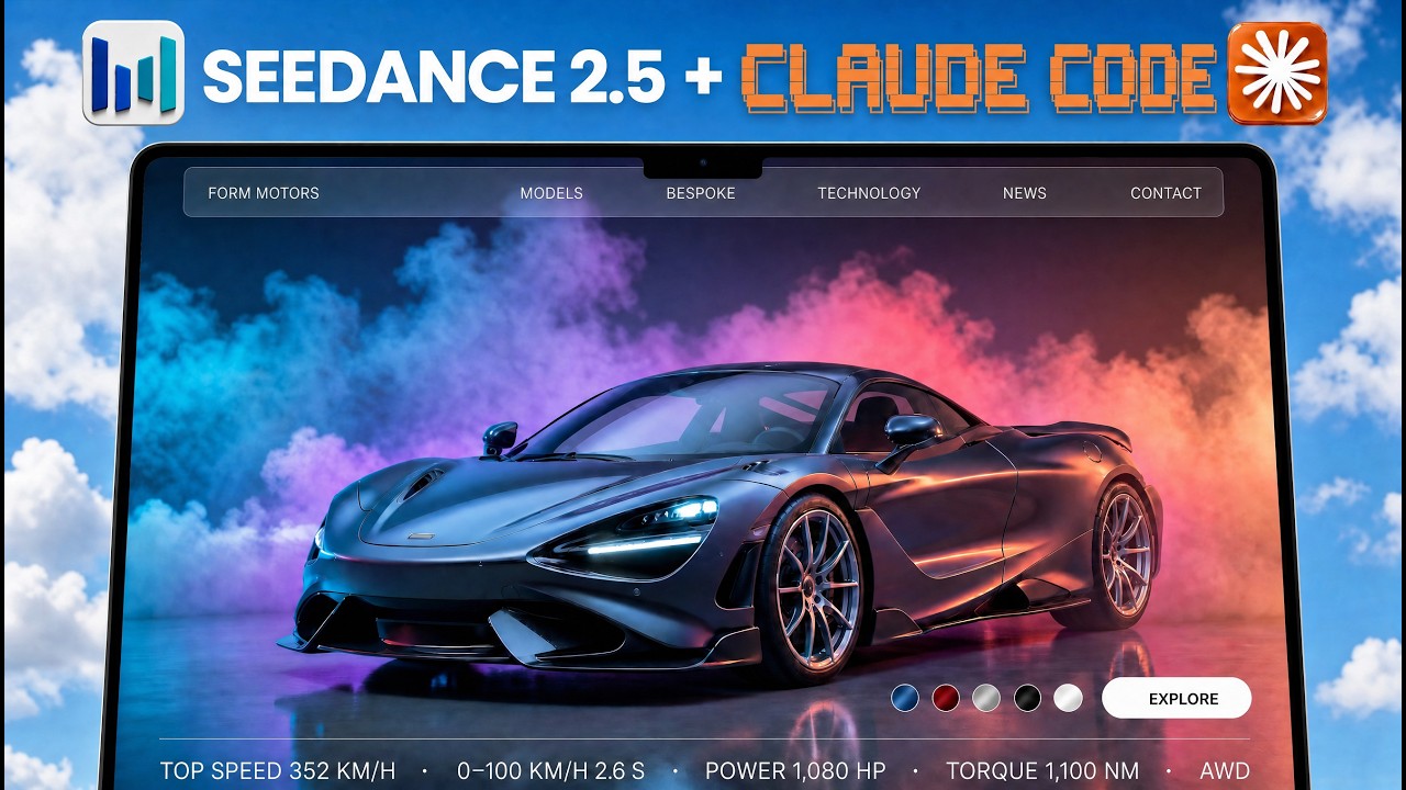 Seedance 2.5 + Claude Code: создаем сайт за $10 000 за считанные минуты