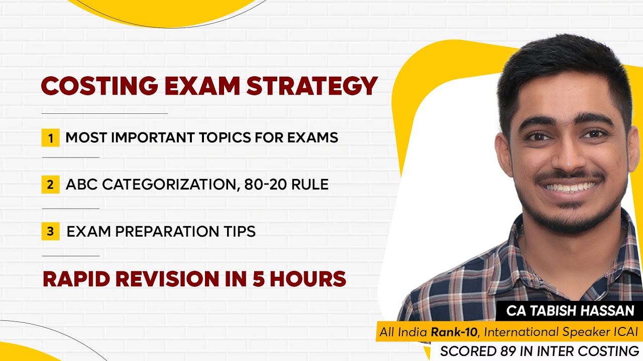 METHODS OF COSTING REVISION | COSTING EXAM STRATEGY | COSTING RAPID REVISION IN 5 HOURS