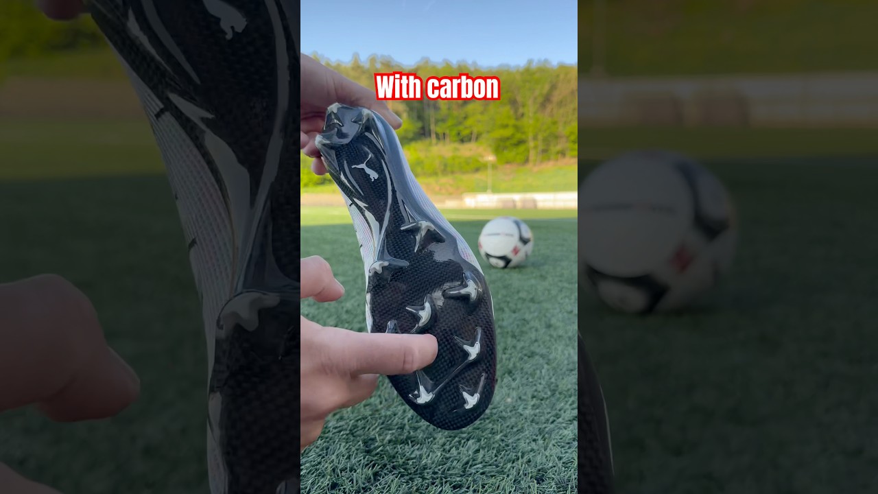 Puma Ultra with and without carbon #pumafootball