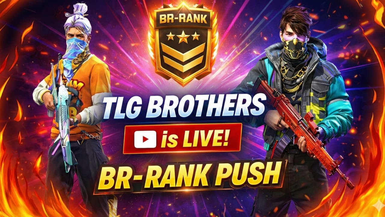 🔴[Live] TLG Brothers is live with dhasu gameplay 💪#top1🖐️-Free Fire Live!