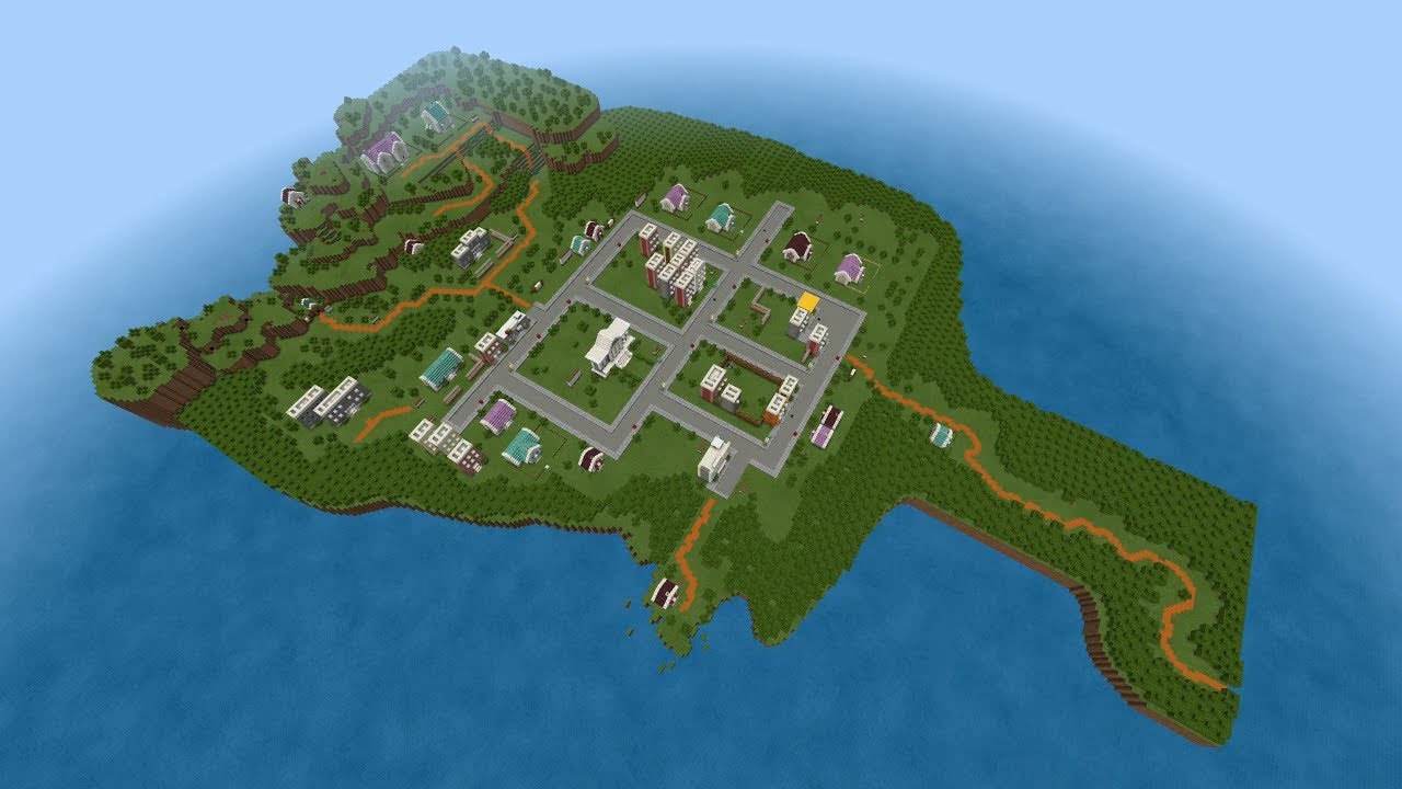 Earthbound - Onett In Minecraft