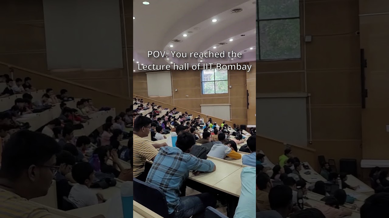 The Grand Lecture Hall of IIT Bombay #iit #iitbombay #jee
