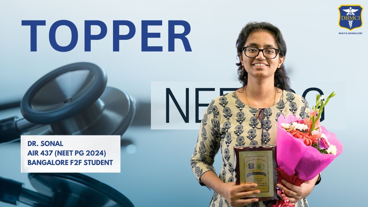 NEET PG 2024 Rank #437 Dr. Sonal Ninganagoud Pail | DBMCI Bangalore