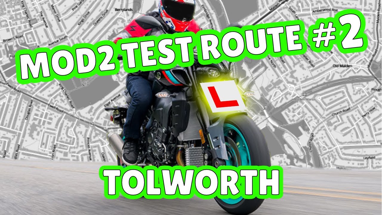Mod 2 Motorcycle Test Route #-02 Tolworth