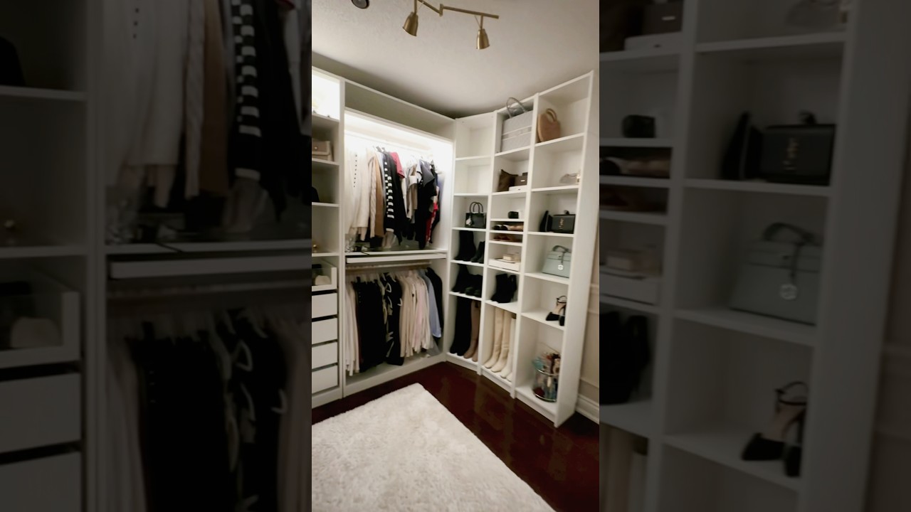WALK IN CLOSET MAKEOVER WITH IKEA PAX SYSTEM