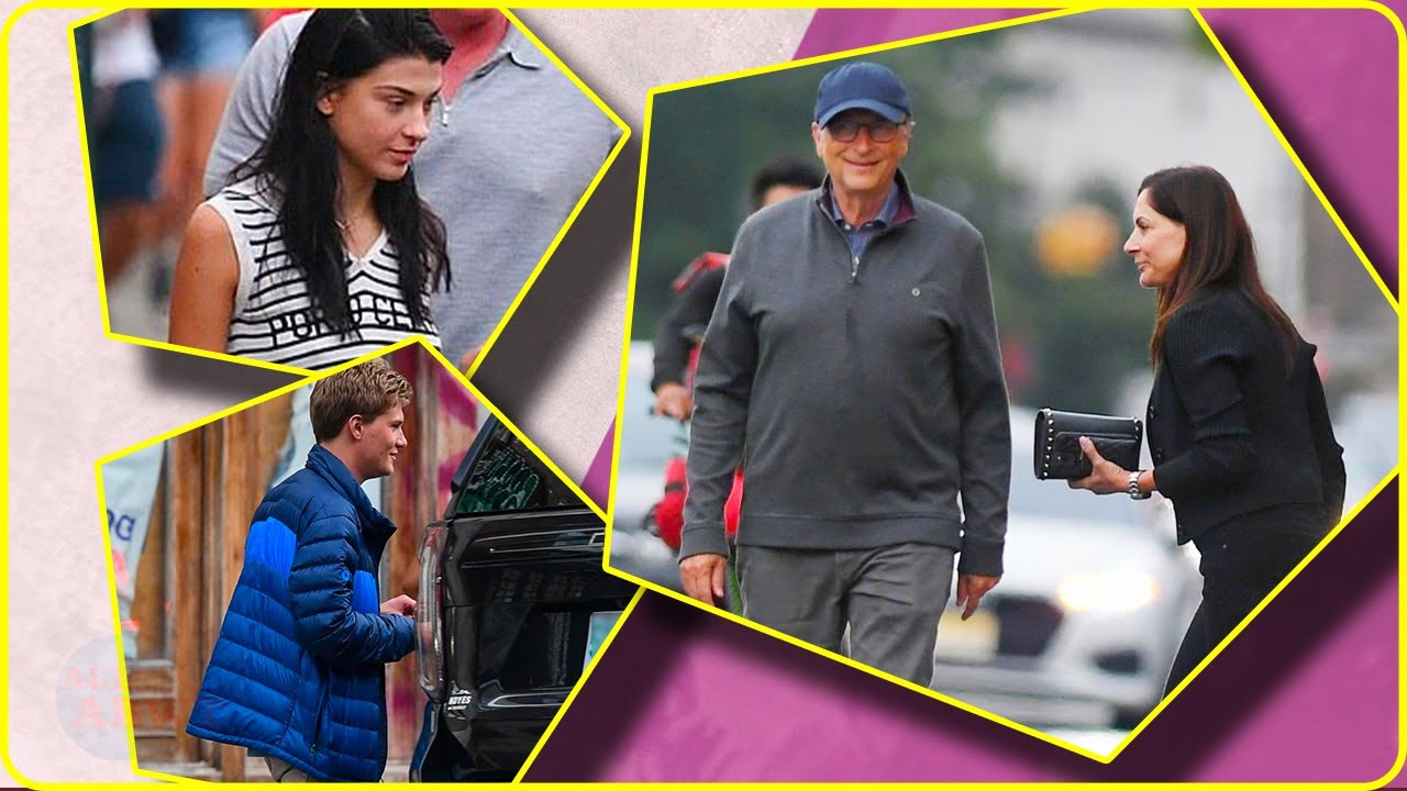 Bill Gates' girlfriend Paula Hurd enjoys an outing in NY with his ex-wife Melinda's children.