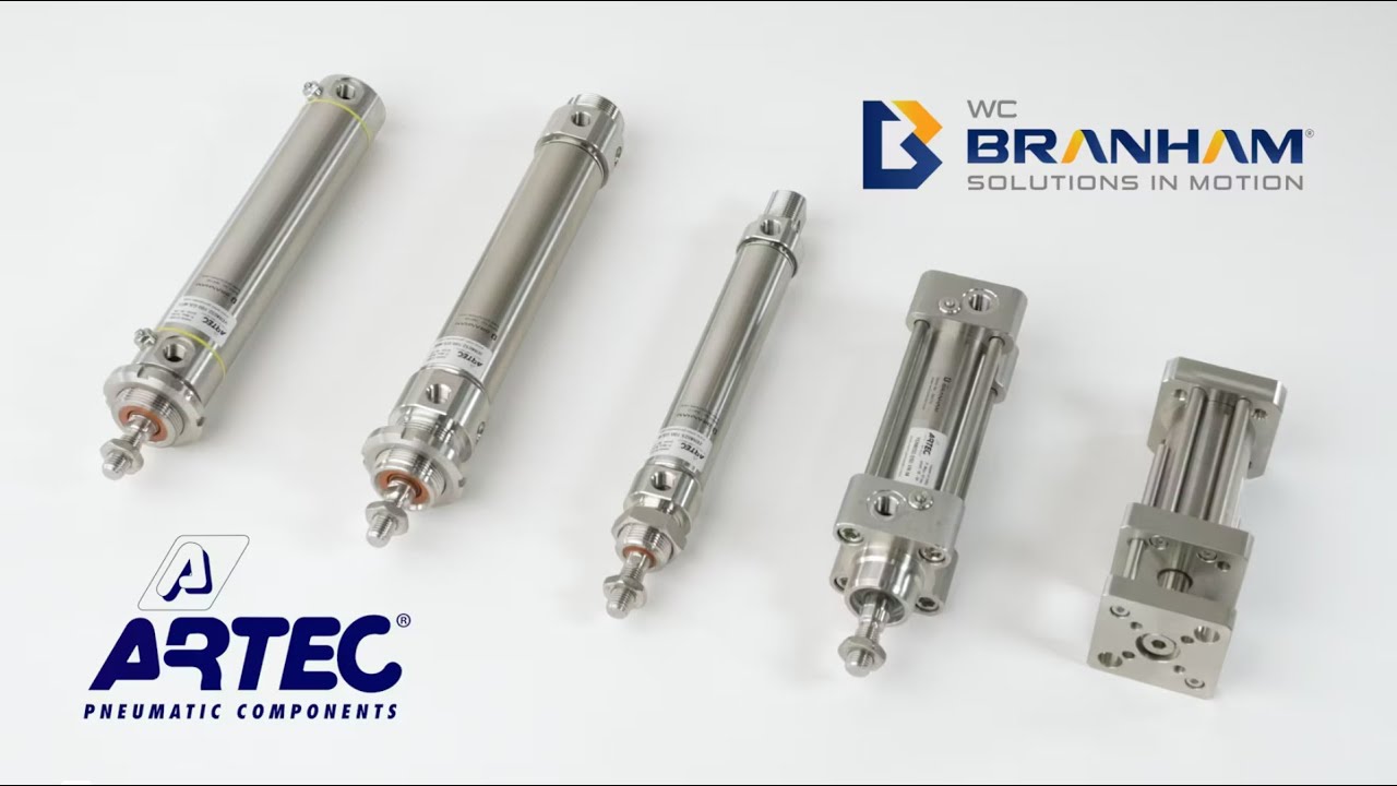 Artec® Stainless Steel Pneumatic Cylinders from W. C. Branham Inc  exclusively for North America