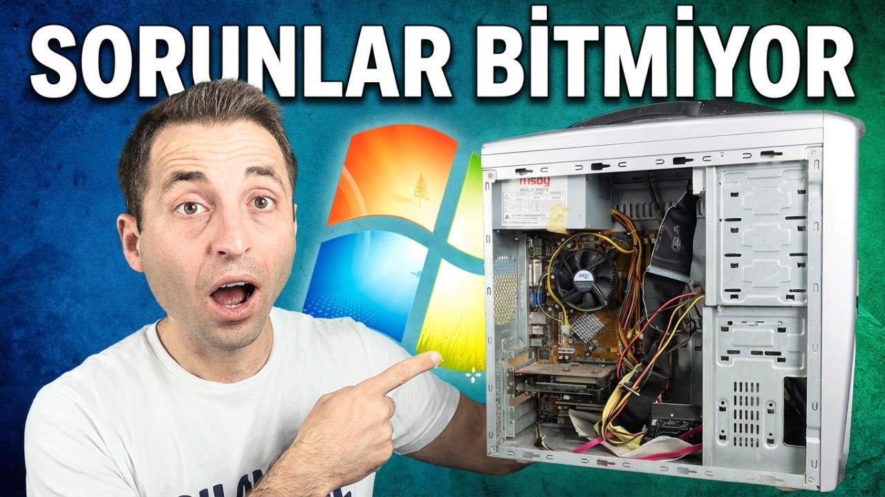 21 Yıllık Bilgisayara Windows 7 Kurmayı Başardım mı?