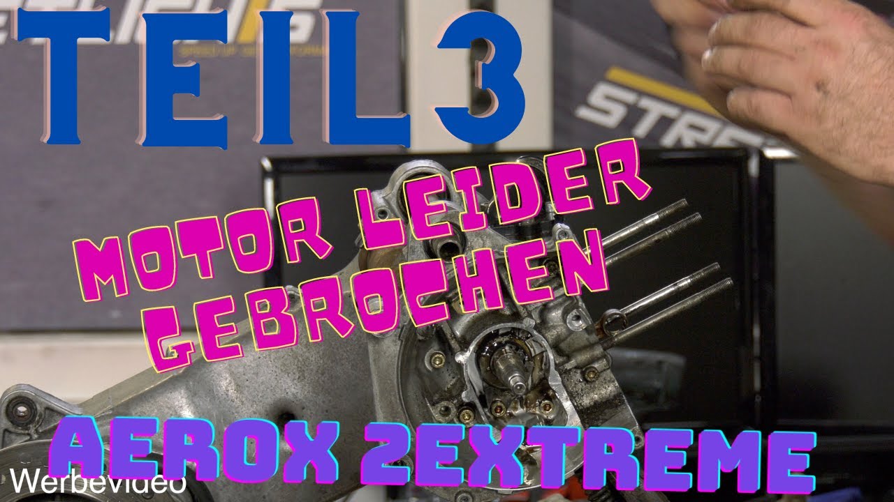 Teil 3 Yamaha Aerox Umbau 2Extreme 70ccm Kunden Roller - Motor wird zerlegt ! Motor gebrochen!