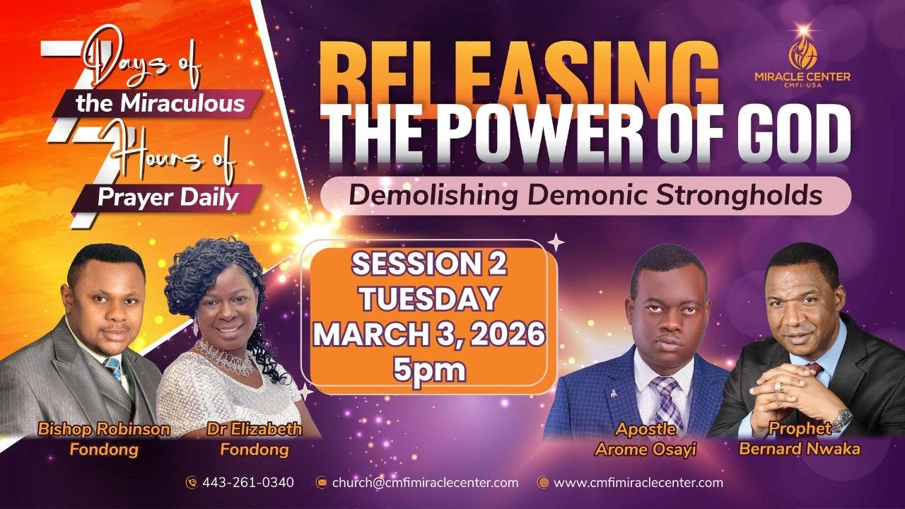SESSION 2 - LIVE! 🔥RELEASING THE POWER OF GOD | DEMOLISHING DEMONIC STRONGHOLDS