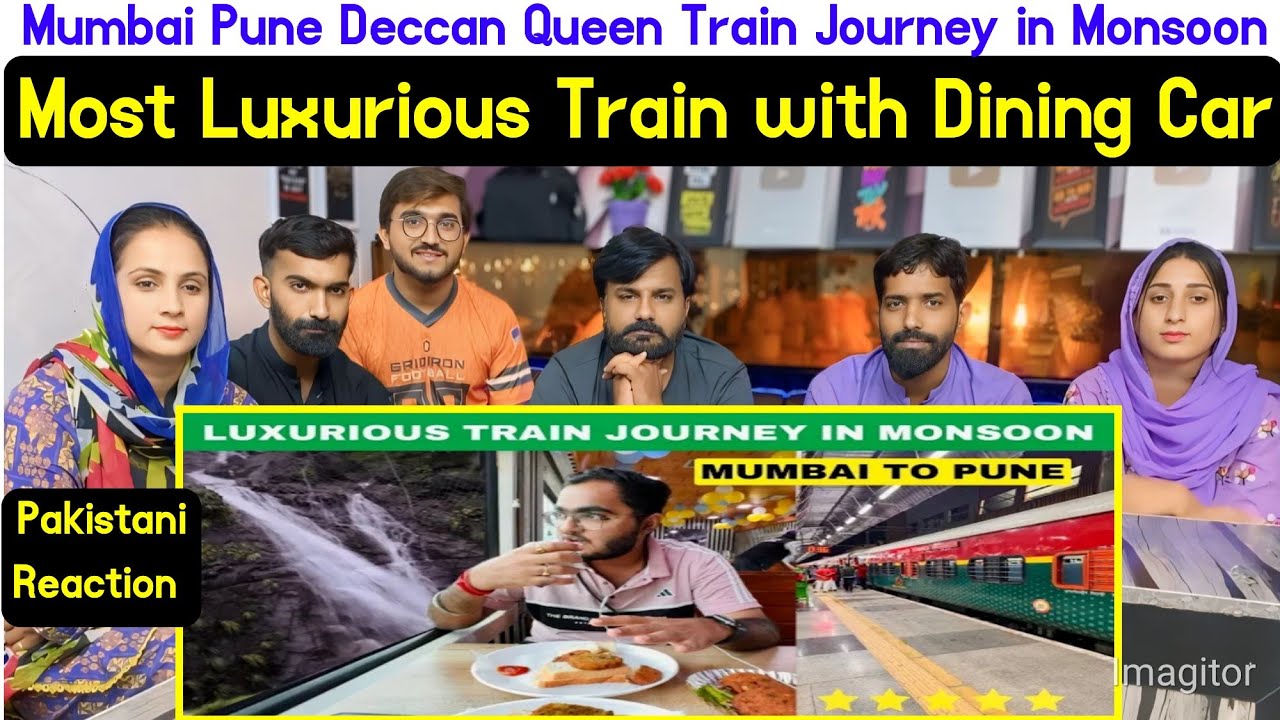 Reaction On Mumbai Pune Deccan Queen Train Journey in Monsoon  Most Luxurious Train with Dining Car.