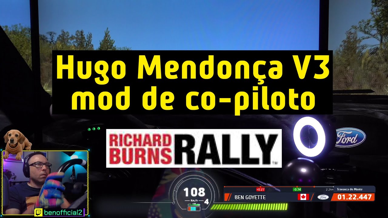 Mod de co-piloto Hugo Mendonça V3 para Richard Burns Rally