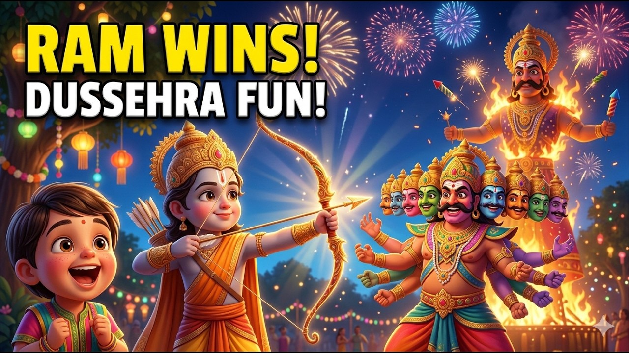 Dussehra Song for Kids 🎉 | Vijayadashami Special | Fun & Educational Song 2026