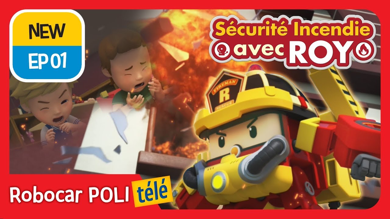 Sécurité incendie avec ROY | EP 01 | Robocar POLI télé