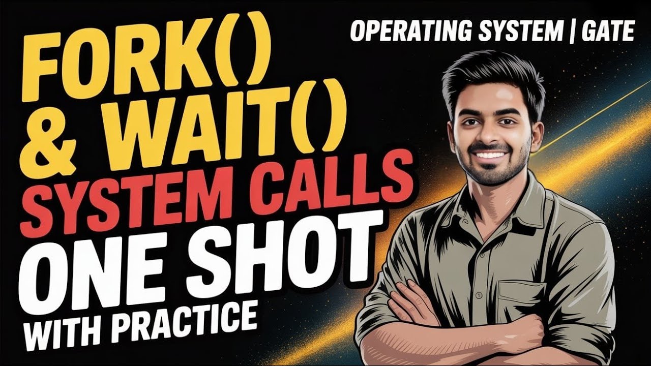Fork() & Wait() System Calls| Operating System | GATE CSE 2026 | Arpit Yadav