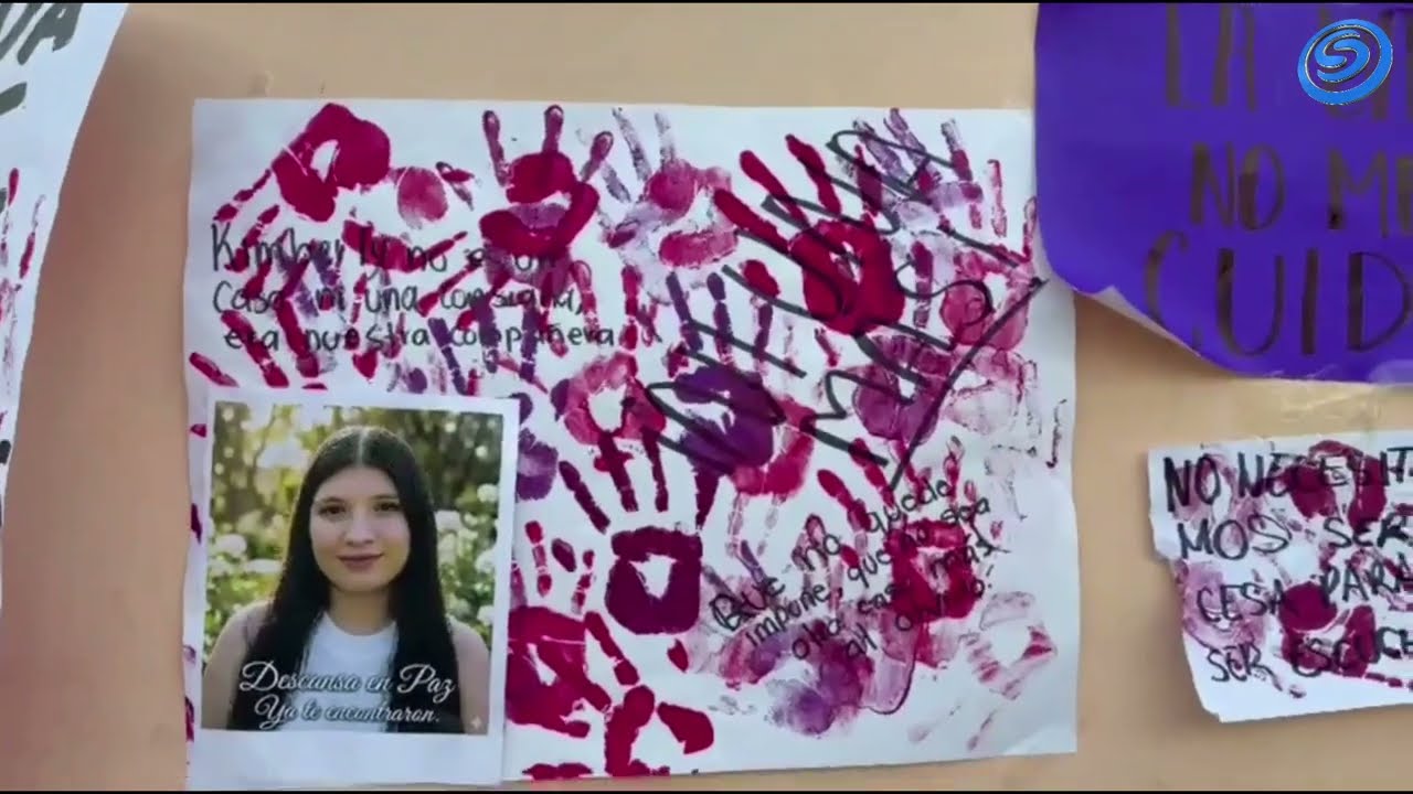 MARCHAN EN JOJUTLA EN EXIGENCIA DE JUSTICIA PARA LAS ESTUDIANTE KIMBERLY