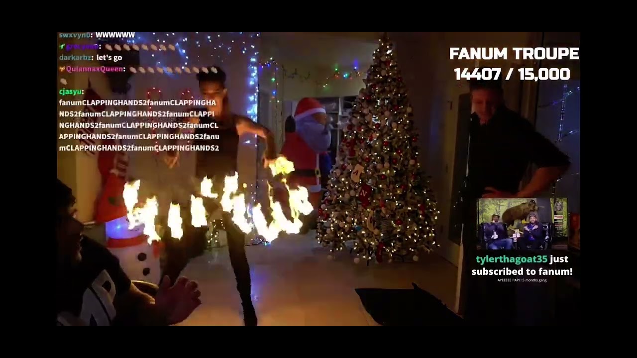 Fanum has real life Fire Benders on Stream!