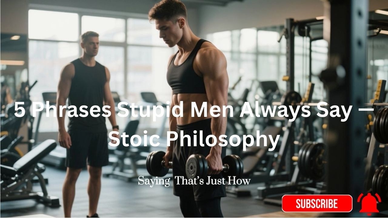 5 Phrases Stupid Men Always Say — Stoic Philosophy