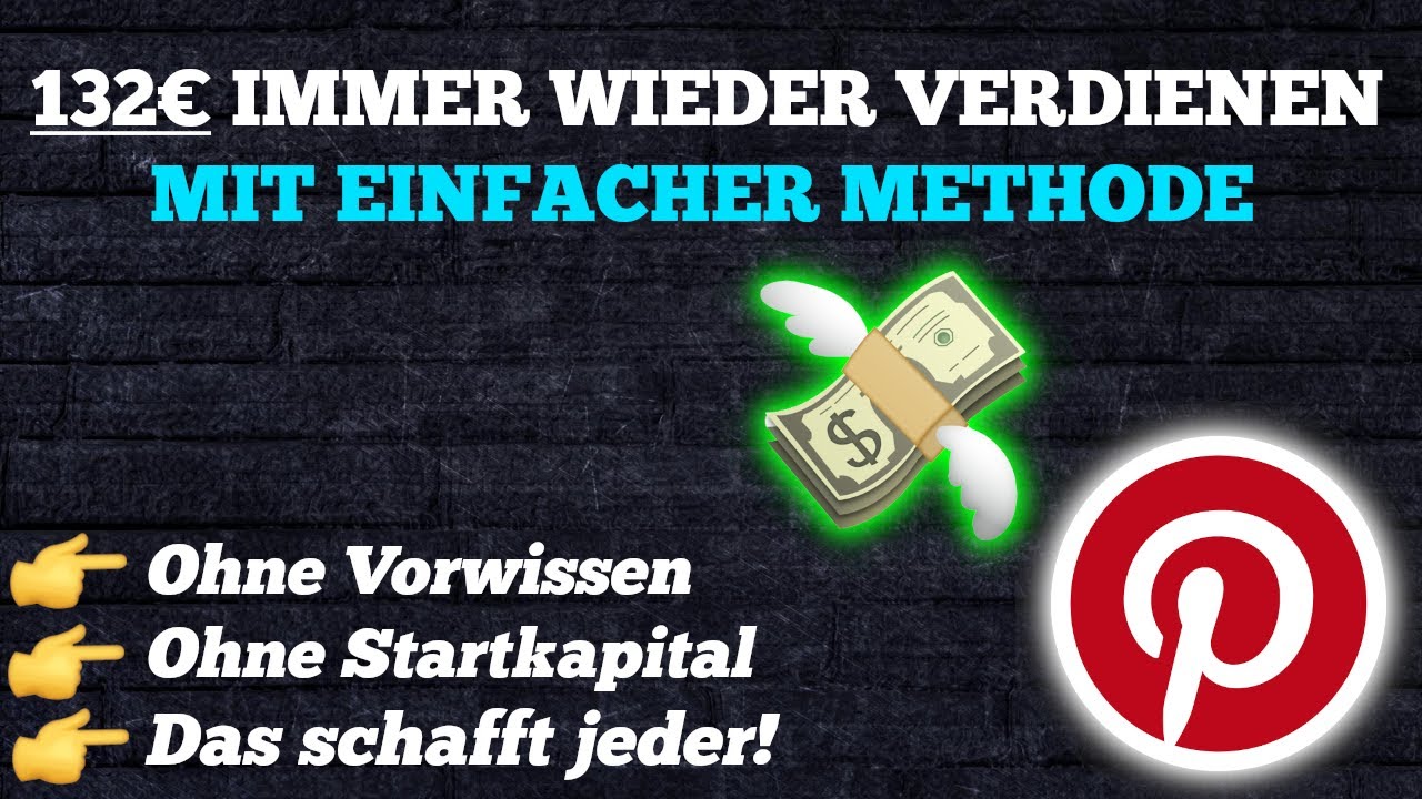 132€ immer wieder verdienen mit genialer Pinterest Strategie Komplettanleitung für Anfänger 💰🤑