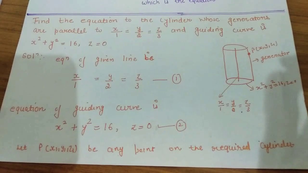 The cylinder (Part-3)