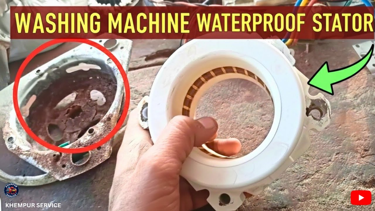 Washing machine waterproof stator | washing machine spin problem | spin motor nahin chal raha