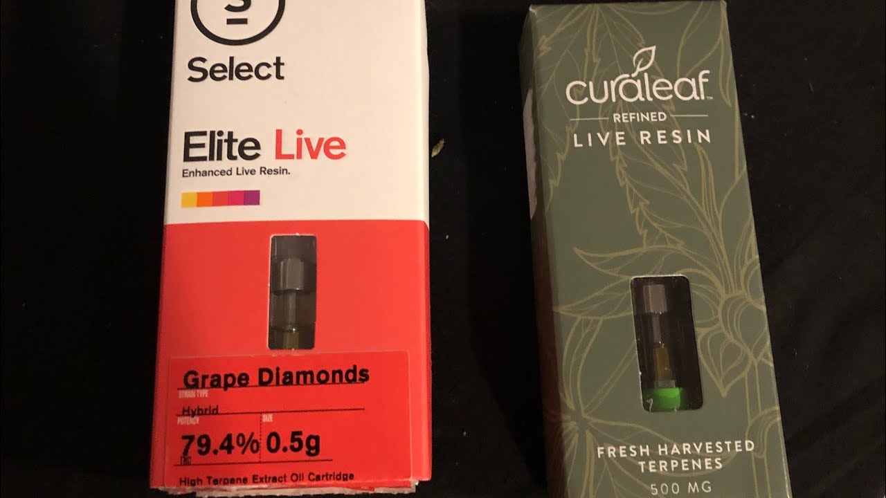 Curaleaf New Select Live Resin Cart &  Old Live Cart Review : Florida Medical Cannabis Reviews