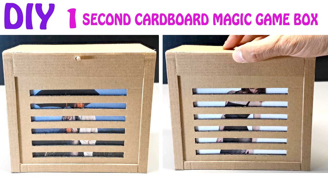 How to make Magic Game Box from cardboard at home - DIY Cardboard Magic Box