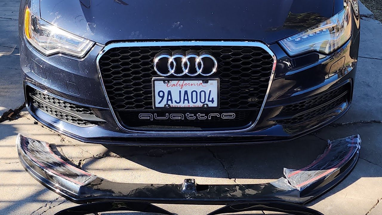 C7 Audi A6 Project: ECSTuning Lip Spoiler & Grille Accent Install