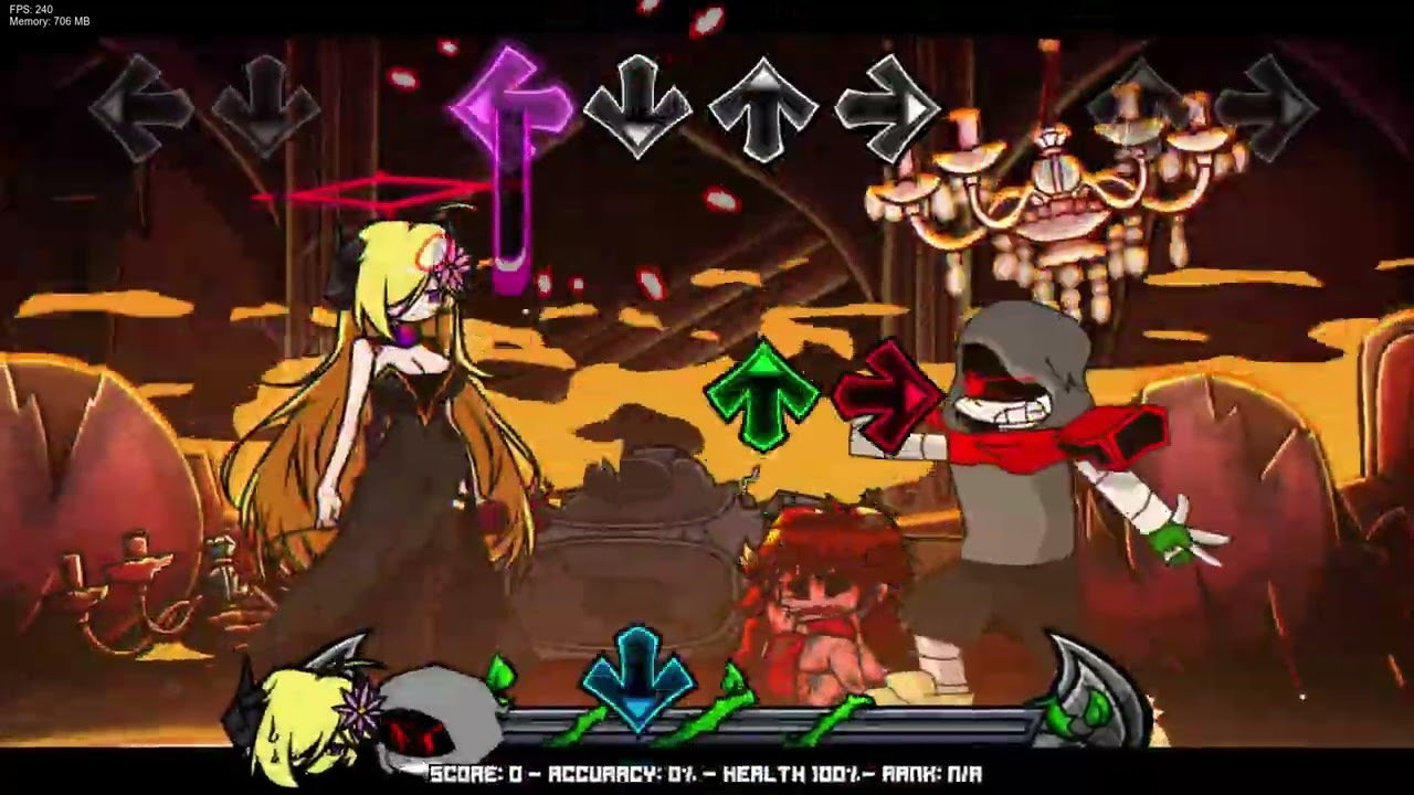 FNF Genocide But IzarsErlking Und SkellSans Sing's It!!!