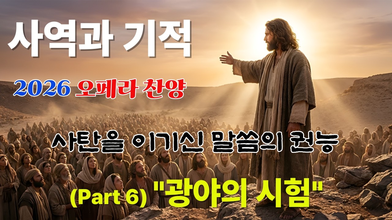 [2026 오페라 찬양] 메시아 Part 6. 광야의 시험 (The Temptation) 사탄을 이기신 말씀의 권능 #AI오페라 #메시아 #광야의시험