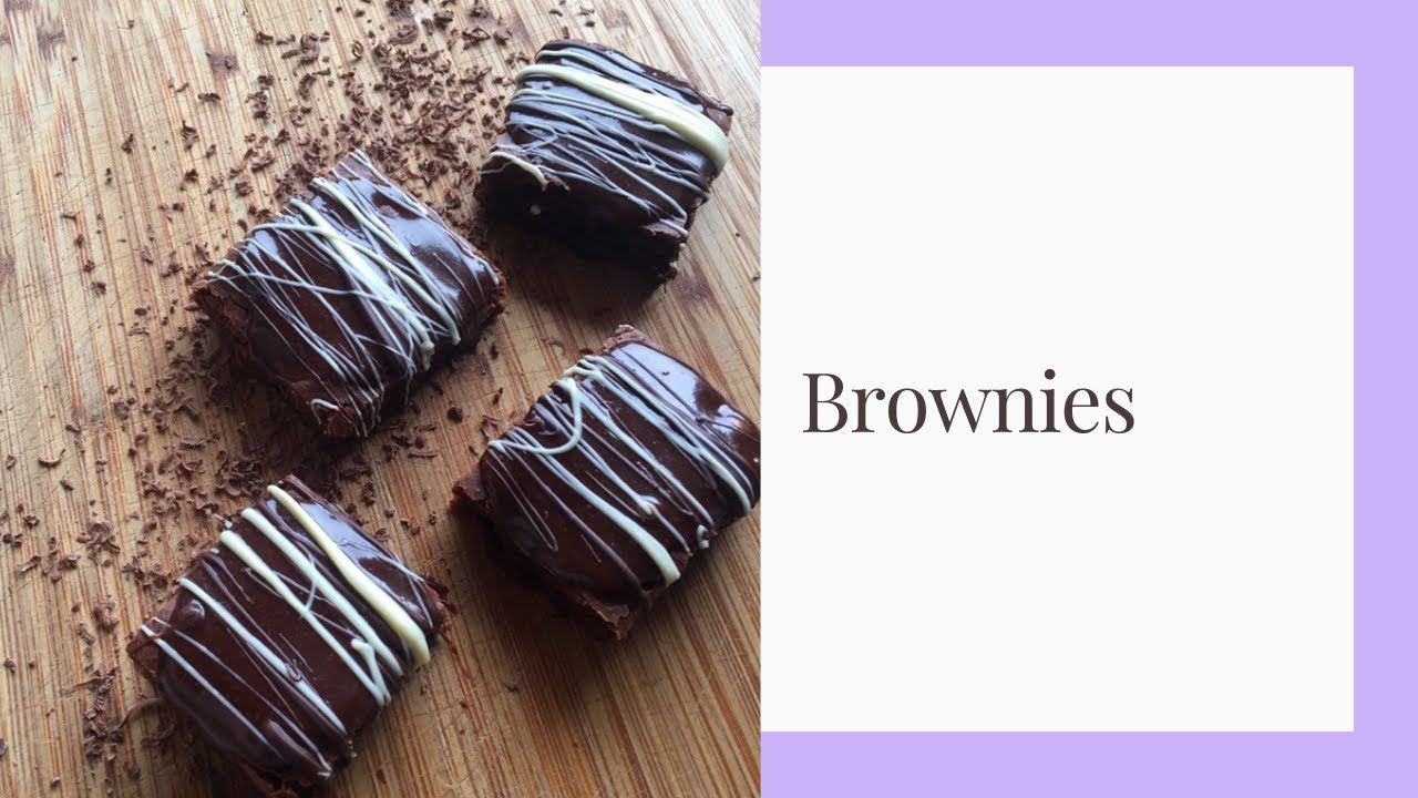 BROWNIES AL CICCOLATO | con decorazione effetto Pollock (senza nocciole)