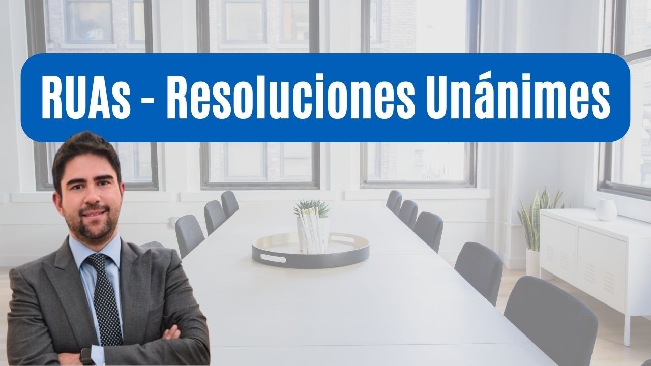 Resoluciones sin Asamblea de Socios - RUAs
