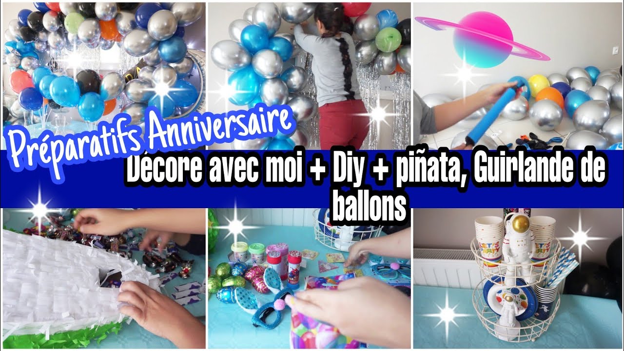PRÉPARATIFS ANNIVERSAIRE// DÉCORATION ACTION + DIY GUIRLANDE DE BALLONS