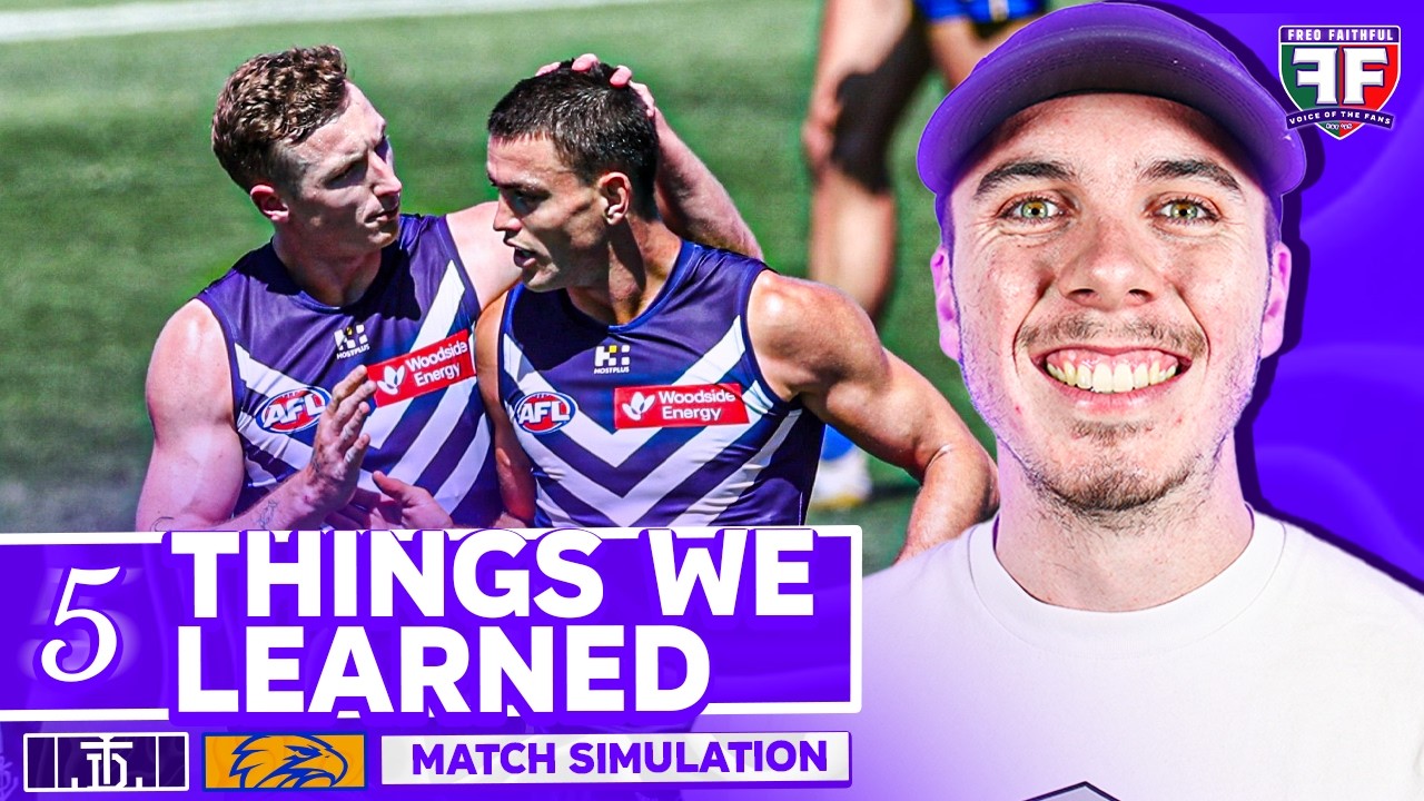 FIVE THINGS WE LEARNED | Fremantle v West Coast | AFL Pre-Season 2026